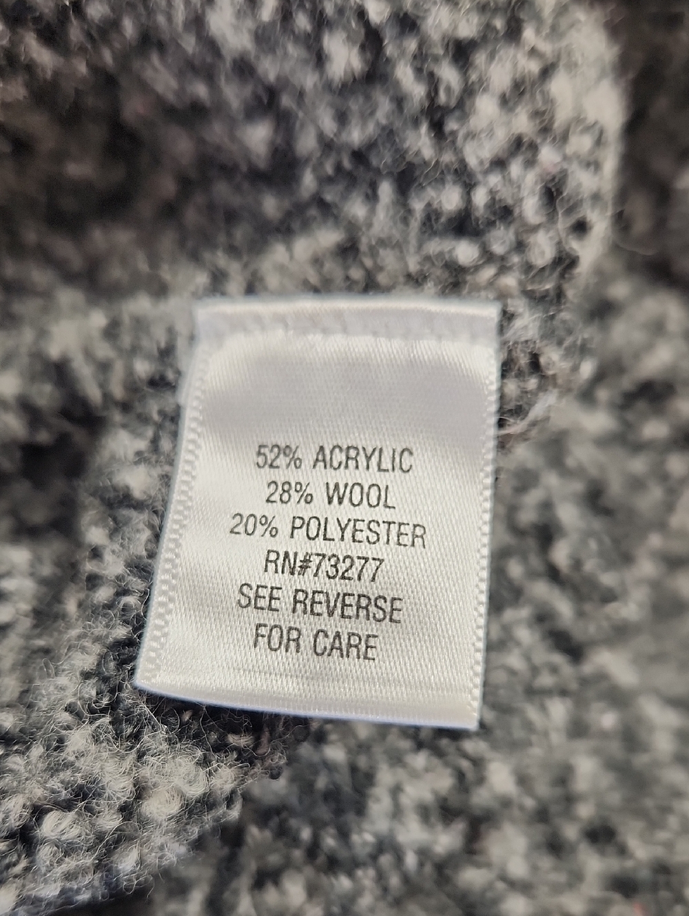 croft & barrow Marled Gray Shawl-Collar Button Sweater - Picture 15 of 16